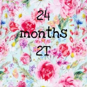 24 months and 2T toddler girls